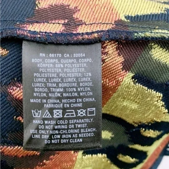 Anthropologie HD in Paris Jacquard Peplum Top sz 6 - Picture 10 of 12